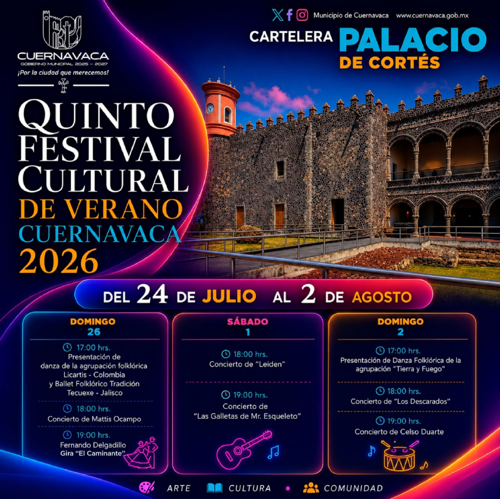 Cuernavaca celebrará la quinta edición del Festival Cultural de Verano con actividades gratuitas 25 image 23