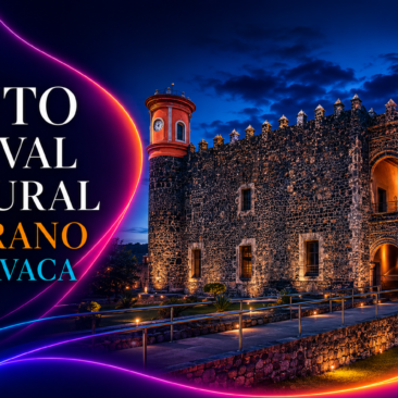 ALT: Promoción del Festival Cultural de Verano Cuernavaca 2026 con actividades gratuitas de música, teatro, danza y talleres en distintos espacios públicos.