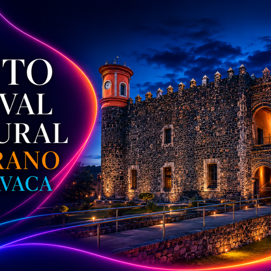 ALT: Promoción del Festival Cultural de Verano Cuernavaca 2026 con actividades gratuitas de música, teatro, danza y talleres en distintos espacios públicos.