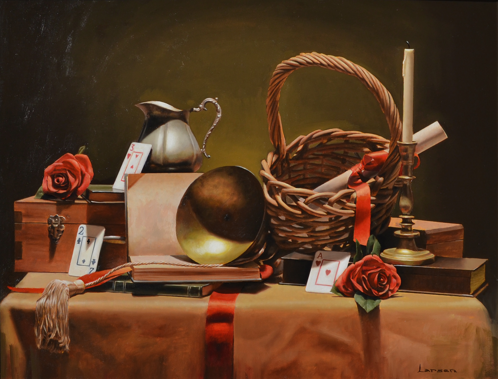 Pablo Larsen exhibe su obra de realismo mágico en Cuernavaca 19 ALT: Obra del artista argentino Pablo Larsen exhibida en Art Gallery Portal D10 de Cuernavaca como parte de su exposición de realismo mágico.