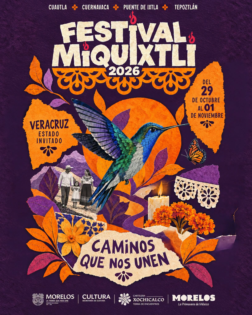 Julieta Venegas dará concierto en Cuernavaca durante el Festival Miquixtli 2026 24 Julieta Venegas se presentará gratuitamente en Cuernavaca el 30 de octubre como parte del Festival Miquixtli 2026, que tendrá actividades en cuatro municipios de Morelos.